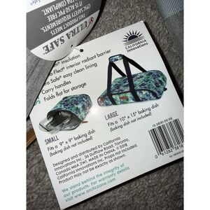 New‎ THERMAL CASSEROLE CARRIERS Portable Insulated Gray 2 Pack